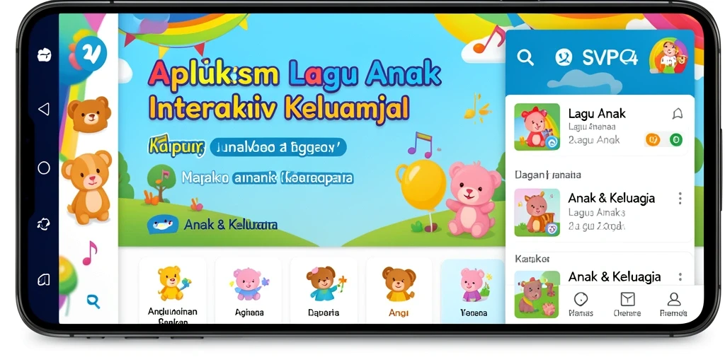 Antarmuka SVIP4 yang sederhana dan menarik untuk anak-anak.